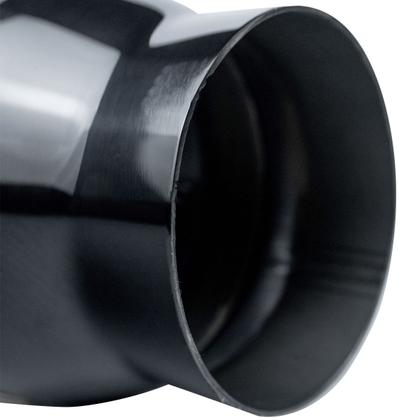 Imagem de Ponteira em Aço Inox Luzian P023 Titanium Black - Entrada 3 Polegadas / Saída 4 Polegadas
