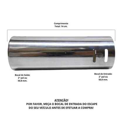 Imagem de Ponteira Esport 150mm 2pol Uso Universal Fiat Uno Palio Up