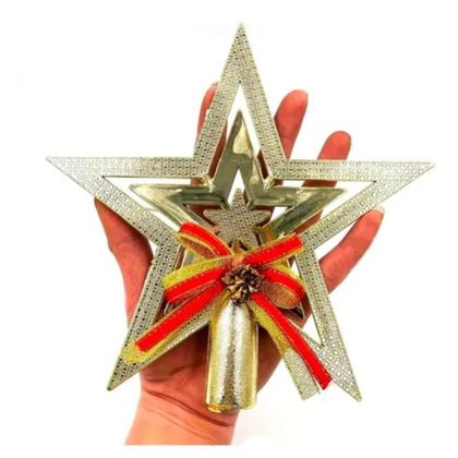 Imagem de Ponteira Estrela De Árvore De Natal 19 cm