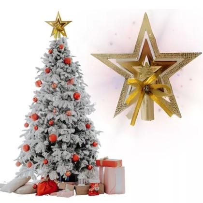 Imagem de Ponteira Estrela De Árvore De Natal 19 cm