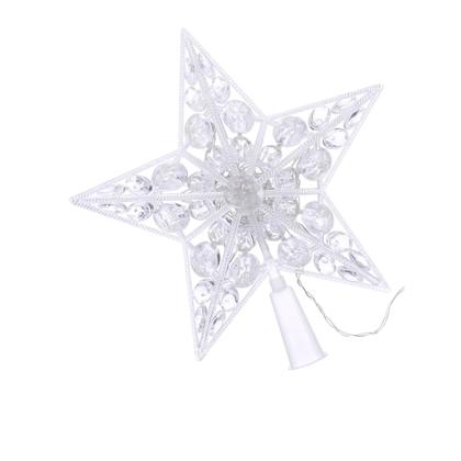 Imagem de Ponteira Estrela Vasada 22cm com 16 Lâmpadas LED Branca Frio