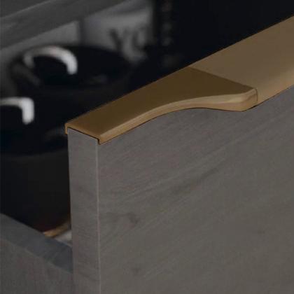 Imagem de Ponteira Puxador Facetato Champanhe 1001 de 15mm Pe183 Rometal