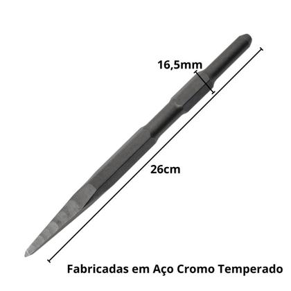 Imagem de Ponteiro Sextavado 26cm Para Martelete Hexagonal 17mm