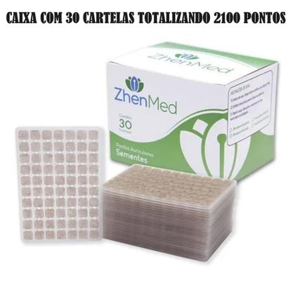 Imagem de Ponto Auricular Semente Caixa Com 30 Cartelas