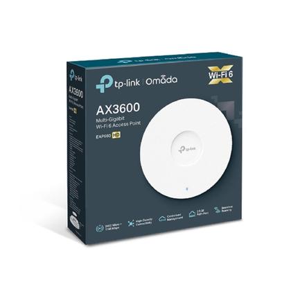 Imagem de Ponto de Acesso TP-LINK AX3600 EAP660 HD, Wi-fi 6, Dual Band, PoE, Acess Point, Branco