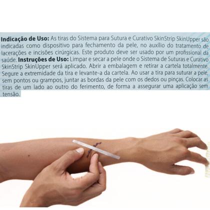 Imagem de Ponto Falso Medic Para Machucado Lesão 02 Envelopes C/6 Tiras Cada