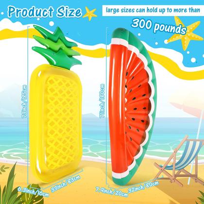 Imagem de Pool Float Libima Giant Abacaxi, Berinjela, Melancia x2