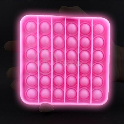 Imagem de Pop It Brilha No Escuro Fluorescente Anti Stress Rosa