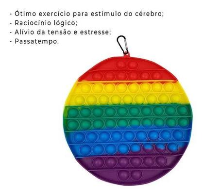 Imagem de Pop It Círculo Colorido Mágico  20cm