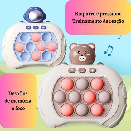 Imagem de Pop It Eletrônico Mini Gamer Console Anti Stress Brinquedo Infantil Portátil Jogo Fidget Toys Push