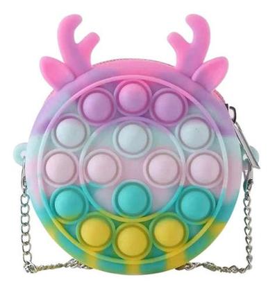 Imagem de Pop It Mini Bolsa Bolsinha Brinquedo Presente Redonda