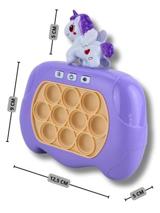 Imagem de Pop It Unicórnio Game Console Anti Stress Eletrônico 12,5x5x9