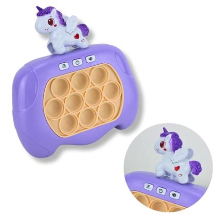Imagem de Pop It Unicórnio Game Console Anti Stress Eletrônico 12,5x5x9