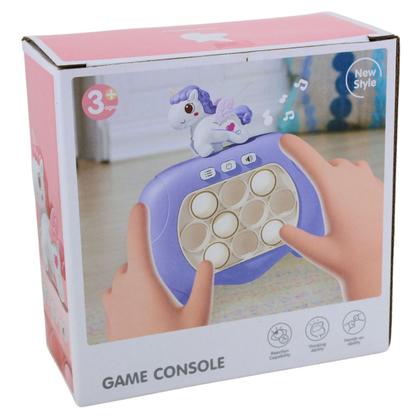 Imagem de Pop It Unicórnio Game Console Anti Stress Eletrônico 12,5x5x9