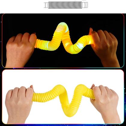 Imagem de Poptube Com Led Tubo Fidget Tube Toys Folding Pop It Unidade
