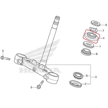 Imagem de Porca Coluna Direção Inferior Nc 700X, Nc 750X, Sh 300i