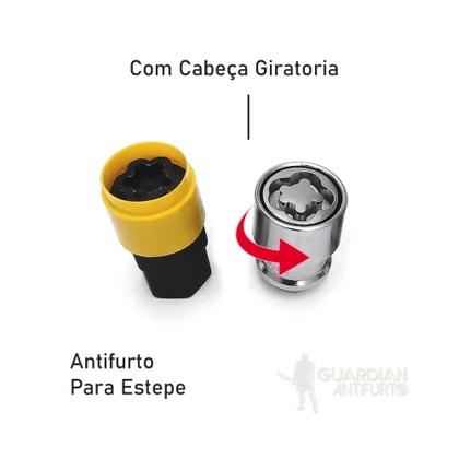 Imagem de Porca roda cromada estepe anti-furto guardian b132016