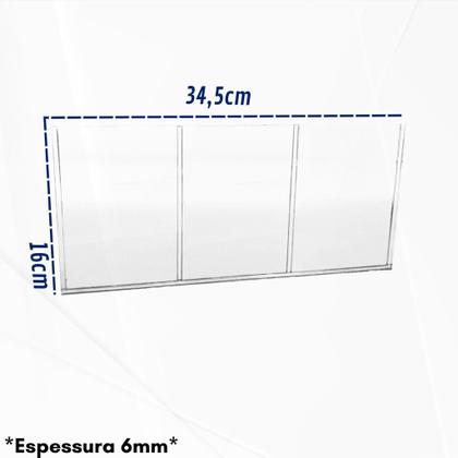 Imagem de Porta 3 Folhetos A6 Display Pix Qr Code Menu Balcão Expositor Comercial Restaurante Lobby