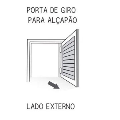 Imagem de Porta Abrigo Alçapão Alumínio Branco 60x40