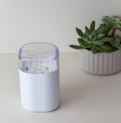 Imagem de Porta Algodão e Cotonete com Tampa Banheiro Lavabo Dual Cores