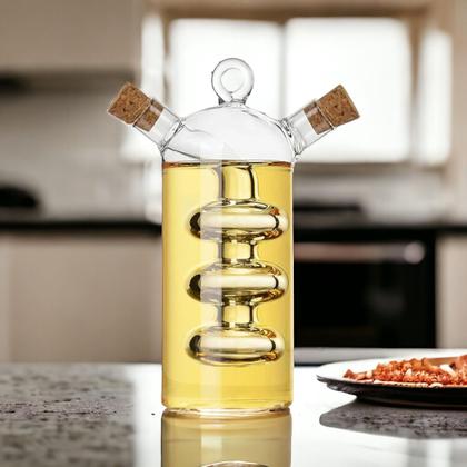 Imagem de Porta Azeite E Vinagre 2 Em 1 Galheteiro De Vidro 70/320ml
