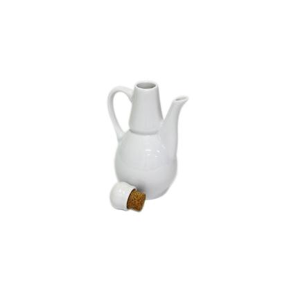 Imagem de Porta Azeite E Vinagre Jarrinha Tampa Alça Porcelana 250ml