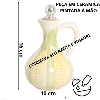 Imagem de Porta Azeite Galheteiro Vinagre Cerâmica