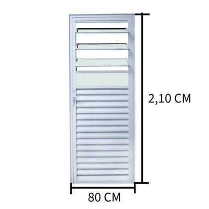 Imagem de Porta Basculante 210x080 Branco Lado Esquerda L.25