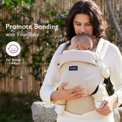 Imagem de Porta-Bebê Momcozy 3 em 1 - Cáqui - 3,2 a 20 kg