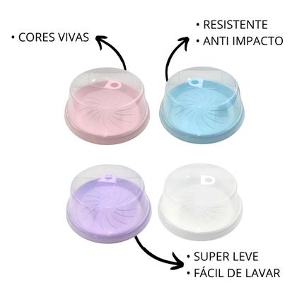 Imagem de Porta Bolos Boleira Suporte Para Torta Com Tampa e Alça