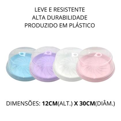 Imagem de Porta Bolos Boleira Suporte Para Torta Com Tampa e Alça