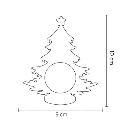 Imagem de Porta Bombom Árvore de Natal MDF Cru Lembrancinha 