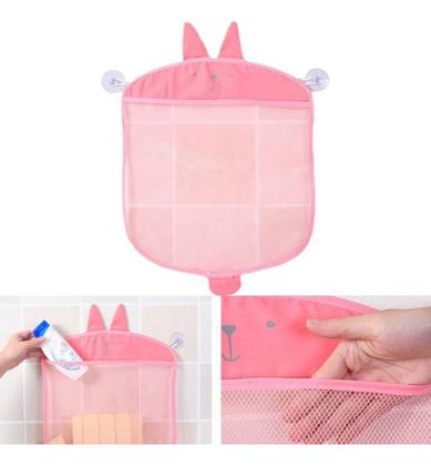 Imagem de Porta Brinquedos Rede Organizador Saco Banho Banheiro Bebe