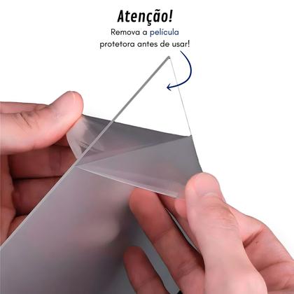 Imagem de Porta Caixa Coletora Descarpack 3L Parede Mesa Balcão Resíduos Infectantes Descarte Biológicos