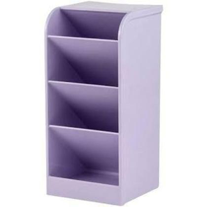 Imagem de Porta Caneta Lápis Treco Organizador Dial sa Vertical Horizontal Multiuso Escritório - lilas - waleu