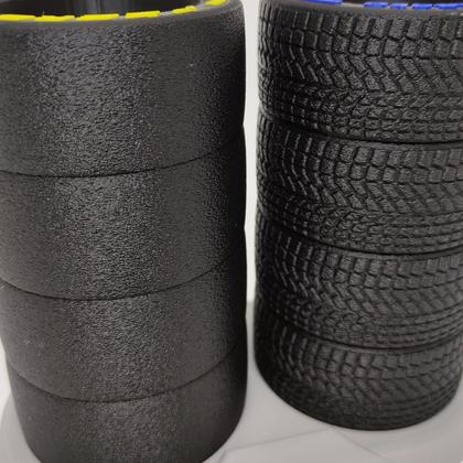 Imagem de Porta Caneta Pneu de Corrida Objetos Tire Pneus Fórmula 12 cm Preto