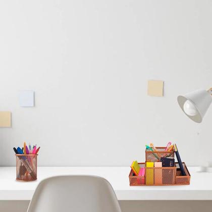 Imagem de Porta Caneta Treco Lápis Post It Multiuso Home Office Luxo