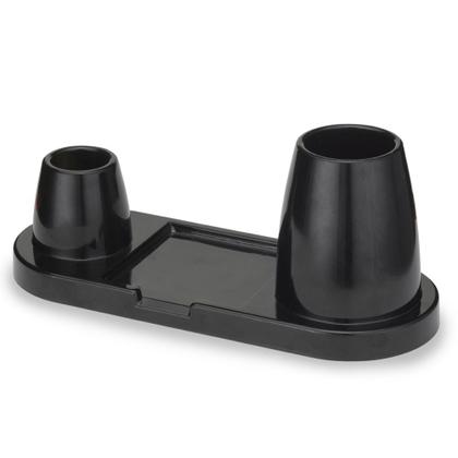 Imagem de Porta Canetas, Clips, Treco e Lembretes 3 em 1 Organizador Trio Plus Preto Maxcril