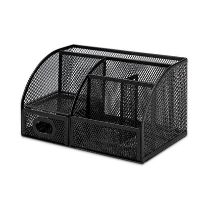 Imagem de Porta-canetas e organizador Amazon Basics Mesh Black