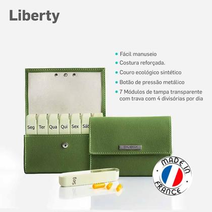 Imagem de Porta Cápsula Semanal Pilbox Liberty Compacto E Elegante