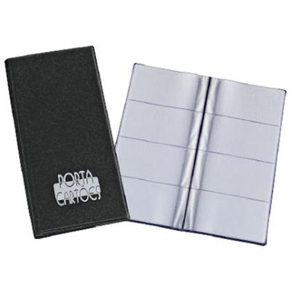 Imagem de Porta-Cartão de Visita Preto 110x250mm P/80Cartões 4un Acp