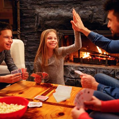 Imagem de Porta-cartas de baralho Skylety 6 peças Organizer Clear