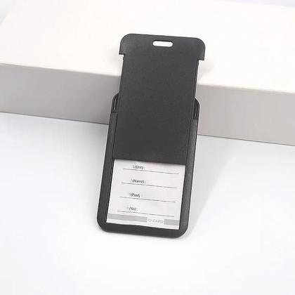 Imagem de Porta-Cartões Retrátil Preto Conjunto De 3 Peças Porta-Cartão De Refeição De Alto Padrão Para