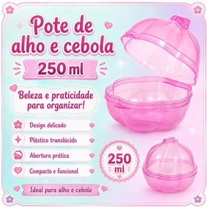 Imagem de Porta Cebola e Alho de 250ml Armazena e Reduz o cheiro