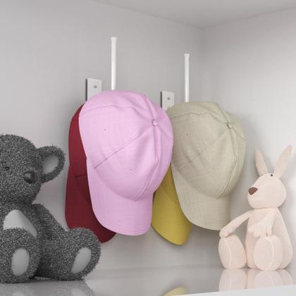 Imagem de Porta-chapéus Durmmur para bonés de beisebol em aço inoxidável, pacote com 2