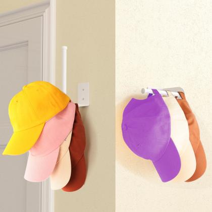 Imagem de Porta-chapéus Durmmur para bonés de beisebol em aço inoxidável, pacote com 2