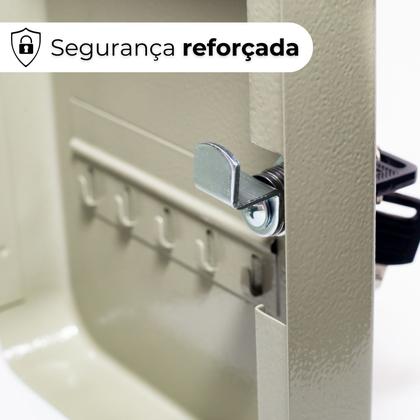 Imagem de Porta Chaves Armário Claviculário De 20 Chaves Com Chaveiros