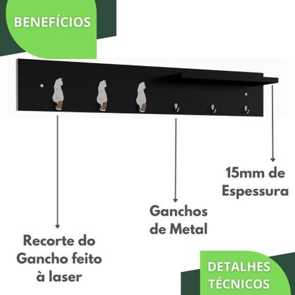 Imagem de Porta Chaves De Parede Porta Chaveiro Organizador P.P.G.C