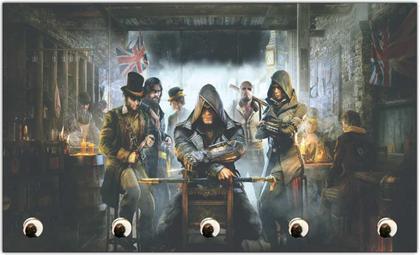 Imagem de Porta Chaves Jogos Games Assassins Creed Organizador Chaveiro