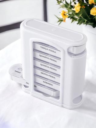 Imagem de Porta Comprimido com 28 Compartimentos Semanal No Estojo